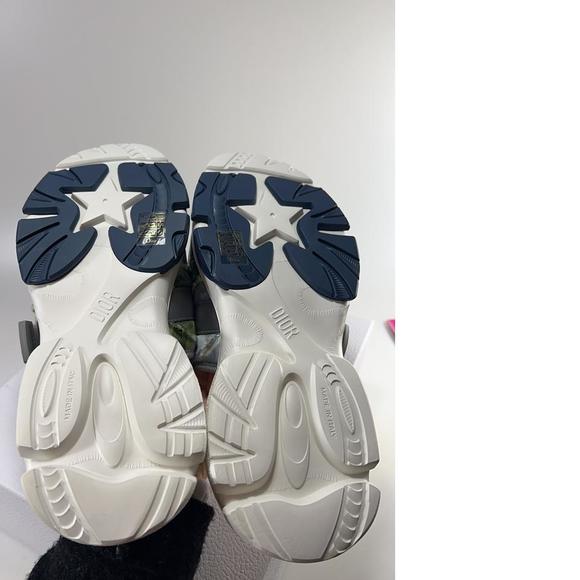 D Wander Shaded Camo Velcro Strappy Blue Slides Sandals E123 - Picture 8 of 12